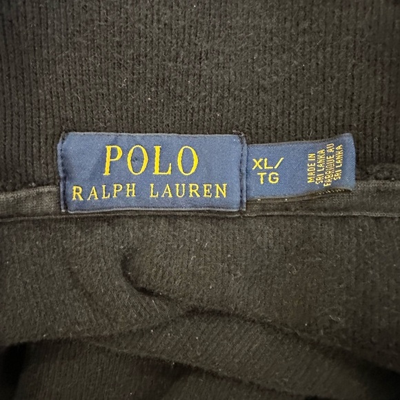 Polo Ralph Lauren 1/4 Zip Sweatshirt - XL leather zip pull - Picture 7 of 7